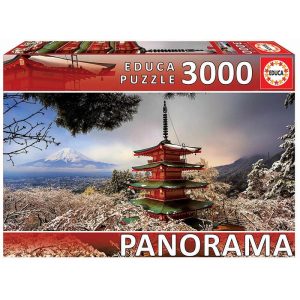 Puzzle Educa Monte Fuji Japón Panorama de 3000 Piezas