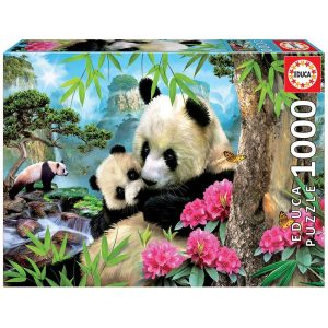 Puzzle Educa Osos Panda de 1000 piezas