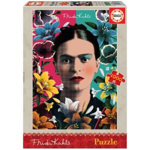 Puzzle Educa Retrato de Frida Kahlo de 1000 Piezas
