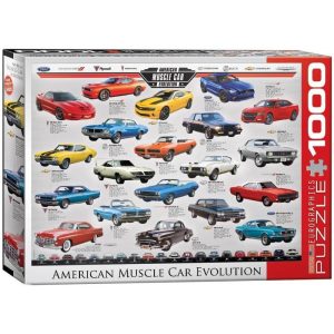 Puzzle Eurographics American Muscle Car Evolución de 1000 Piezas