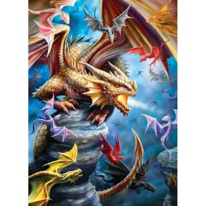 Puzzle Eurographics Clan Dragón por Ann Stokes de 1000 Piezas