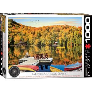 Puzzle Eurographics La Cabaña del Lago Quebec de 1000 Piezas