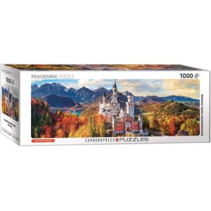Puzzle Eurographics Panorama Neuschwanstein en Otoño de 1000 Piezas