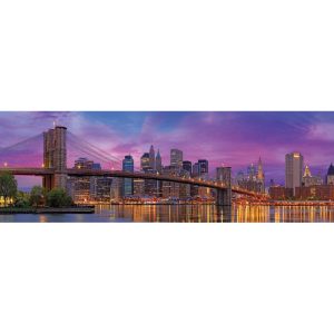Puzzle Eurographics Panorama Puente de Brooklyn Nueva York de 1000 Piezas