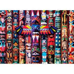Puzzle Eurographics Totems de Canadá de 1000 piezas
