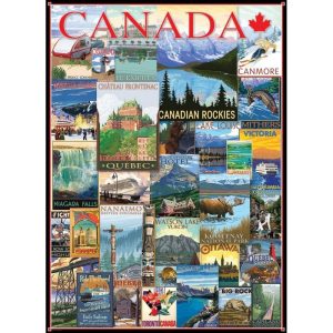 Puzzle Eurographics Viajes Canadá Clásicos de 1000 Piezas