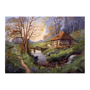 Puzzle Falcon Cabaña en el Bosque de 1000 Piezas