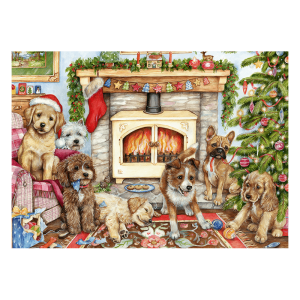 Puzzle Falcon Cachorros de Navidad de 500 Piezas