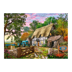 Puzzle Falcon La Cabaña de los Granjeros de 1000 Piezas