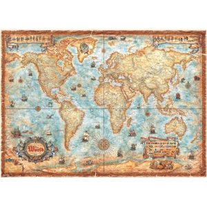 Puzzle Heye Mapa del Mundo de 2000 Piezas
