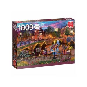Puzzle Jumbo Canales de Amstrerdam de 1000 Piezas