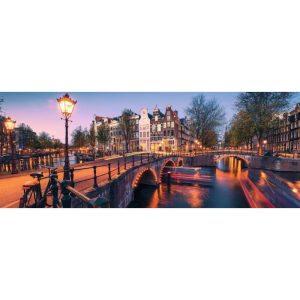 Puzzle Ravensburger Atardecer en Amsterdam de 1000 Piezas