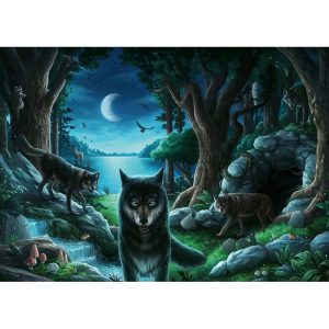 Puzzle Ravensburger La Manada de Lobos de 759 Piezas