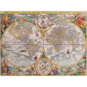 Puzzle Ravensburger Mapa del mundo 1594 de 1500 Piezas