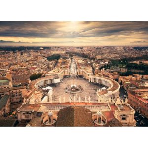Puzzle Ravensburger Roma Plaza de San Pedro de 1000 Piezas