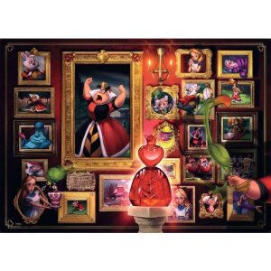 Puzzle Ravensburger Villanos Disney: Reina de Corazones de 1000 Piezas