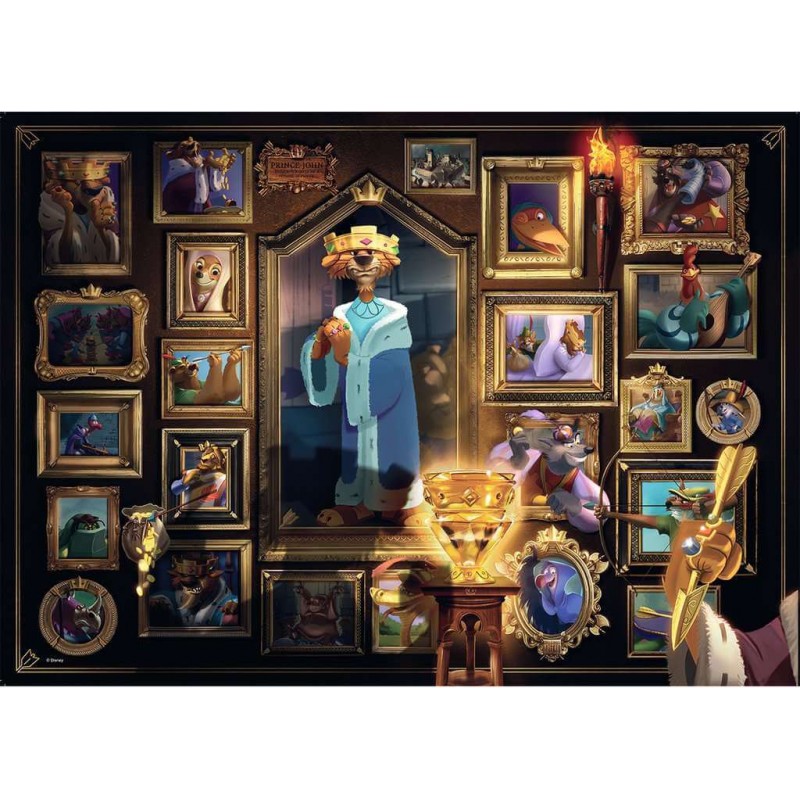 Puzzle Ravensburger Villanos: Príncipe John de 1000 Piezas