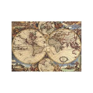 Puzzle Ricordi Mapa Antiguo del Mundo de 1000 Piezas