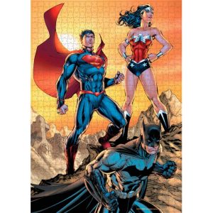 Puzzle Sdgames Batman, Superman Y Wonder Woman De 1000 Piezas