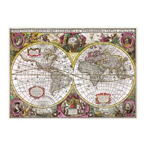 Puzzle Trefl Mapamundi Antiguo de 2000 Piezas