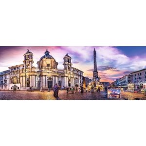 Puzzle Trefl Panorama Piazza Navona, Roma de 500 Piezas