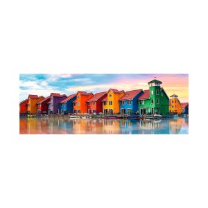 Puzzle Trefl Panorámica Groningen, Holanda de 1000 Piezas
