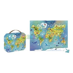 Puzzle 100 Maleta El Mundo Janod