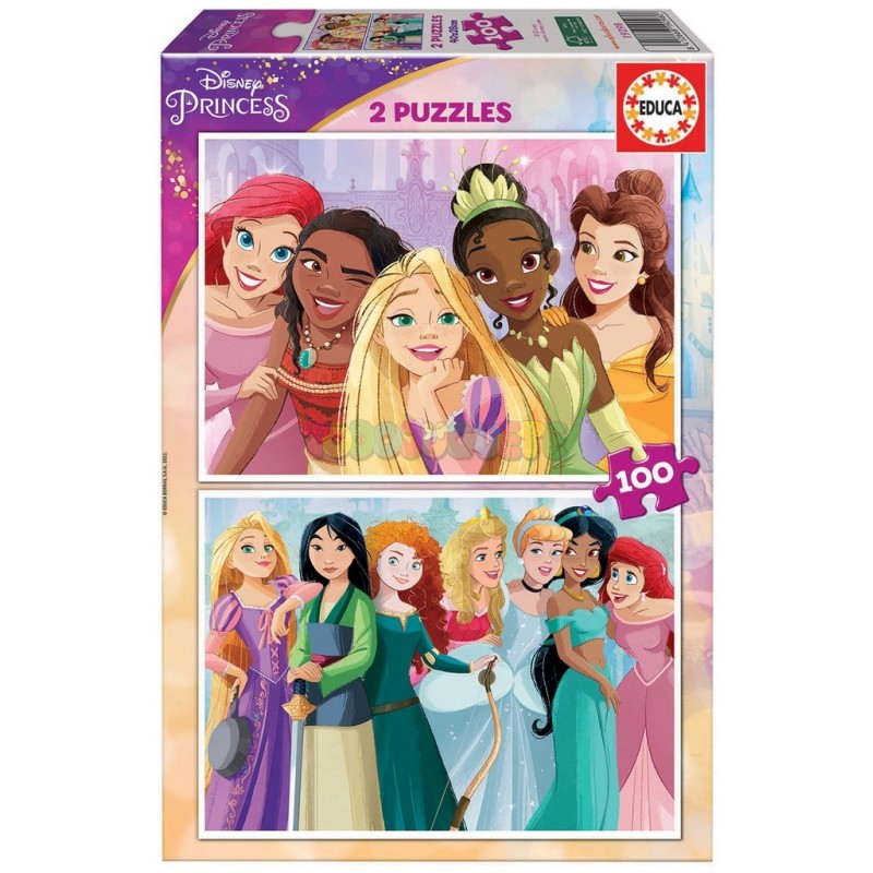 Puzzle 2×100 Disney Princess