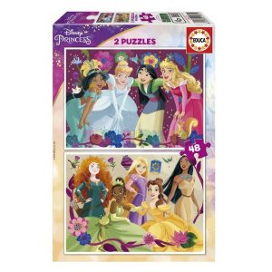 Puzzle 2×48 Disney Princess