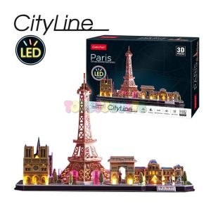 Puzzle 3D City Line LED París 115pzs
