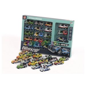 Set 18 Coches Metal Carreras Alloy Pull-Back 2 Sdo