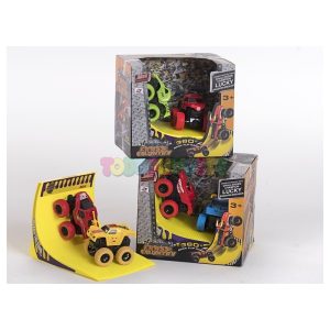 Set 2 coches con rampa Monster Cross Country