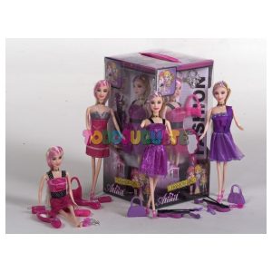 4 muñecas con vestidos y accesorios Fashion Girl