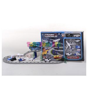 Set Aeropuerto Con circuito + 8 vehículos 55 pzas.