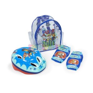 Set Casco + Protecciones Paw Patrol Azul