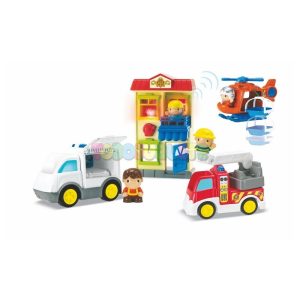 Gran set Vehículos emergencia y rescate MetroForce