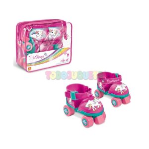 Set patines + protecciones Unicornio