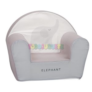 Sillón Infantil Gris Elefante