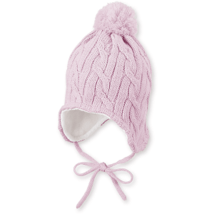 Sterntaler Gorro de punto motivo trenzado rosa