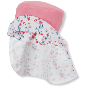 Sterntaler Sombrero con protector de cuello rojo claro