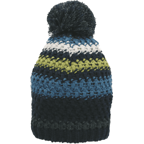 Sterntaler Sombrero de pompones a rayas marine