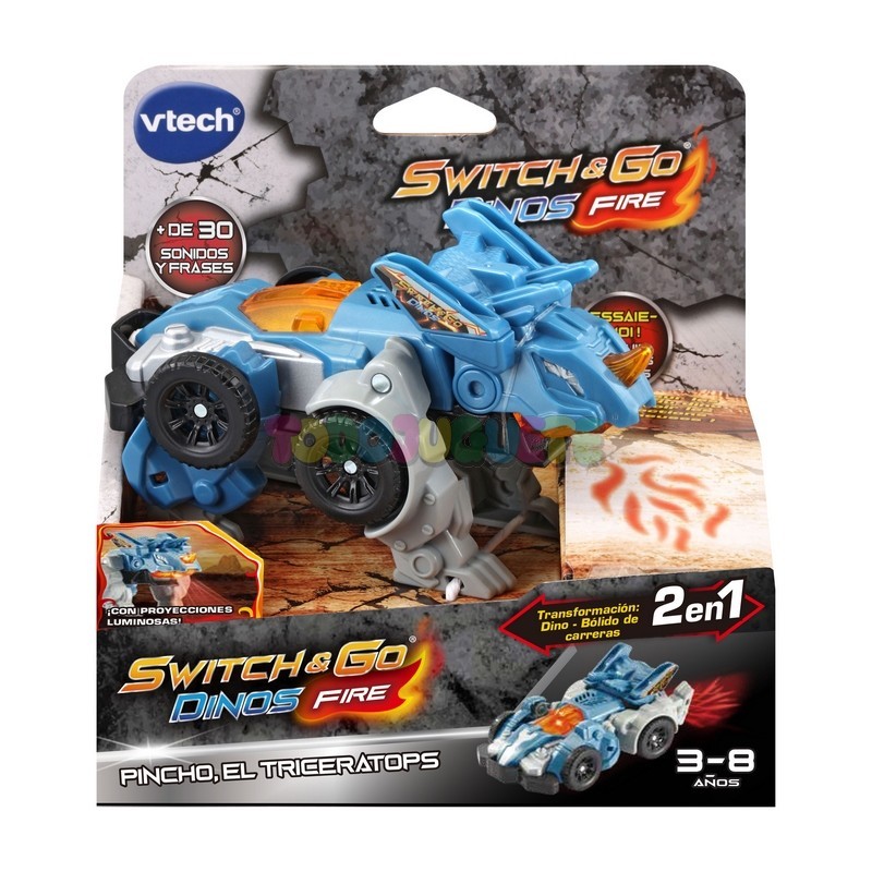 Switch & Go Dino Fire Pincho el Tricerátops