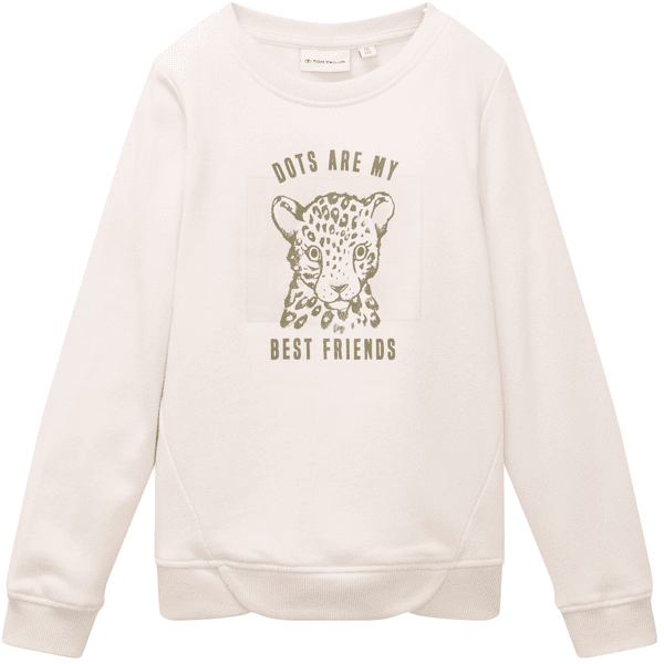 TOM TAILOR Sudadera infantil Leopard Cotton Candy Pink
