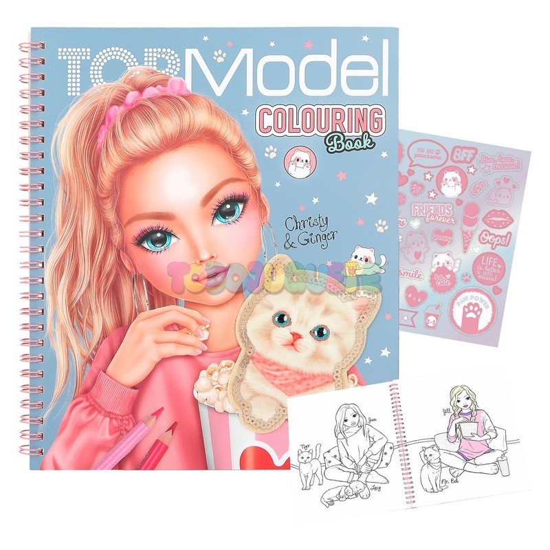Top Model Libro Colorear Cuti Star