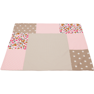 Ullenboom Patchwork Funda para cambiador Sand ardilla 75×85 cm