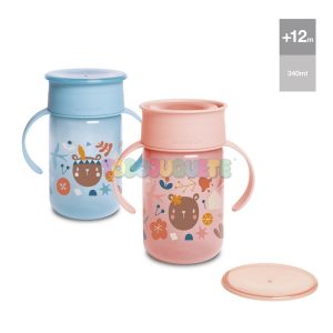 Vaso con asas 360º 340 ml + 12 M Suavinex