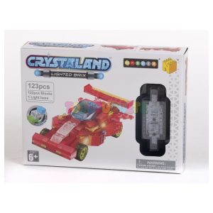 Vehículo Coche F1 Crystaland 123 piezas con Luz